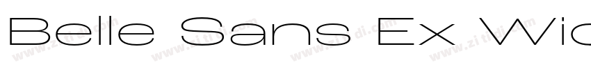 Belle Sans Ex Wide M字体转换